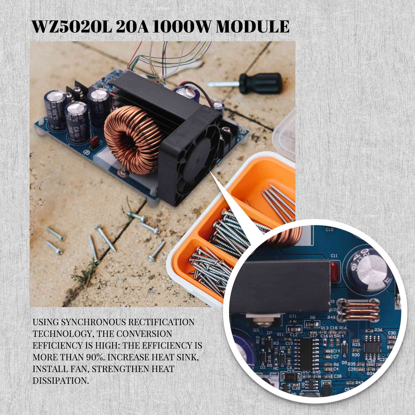 Persevering- WZ5020L 20A 1000W - Step Down Dc Power Supply Module 1000W 评论和价格